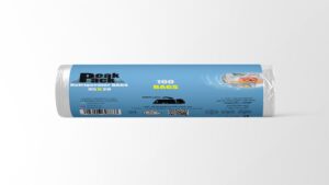 Peak Pack Refrigerator Bags Roll 100 bags  size 20 cm X 35 cm