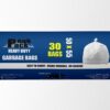 Peak Pack Trash Bag Roll 30 bags White size 50 cm X 55 cm