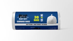 Peak Pack Trash Bag Roll 30 bags White size 50 cm X 55 cm