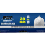 Peak pack Trash Bag Roll 30 bags White size 50 cm X 55 cm
